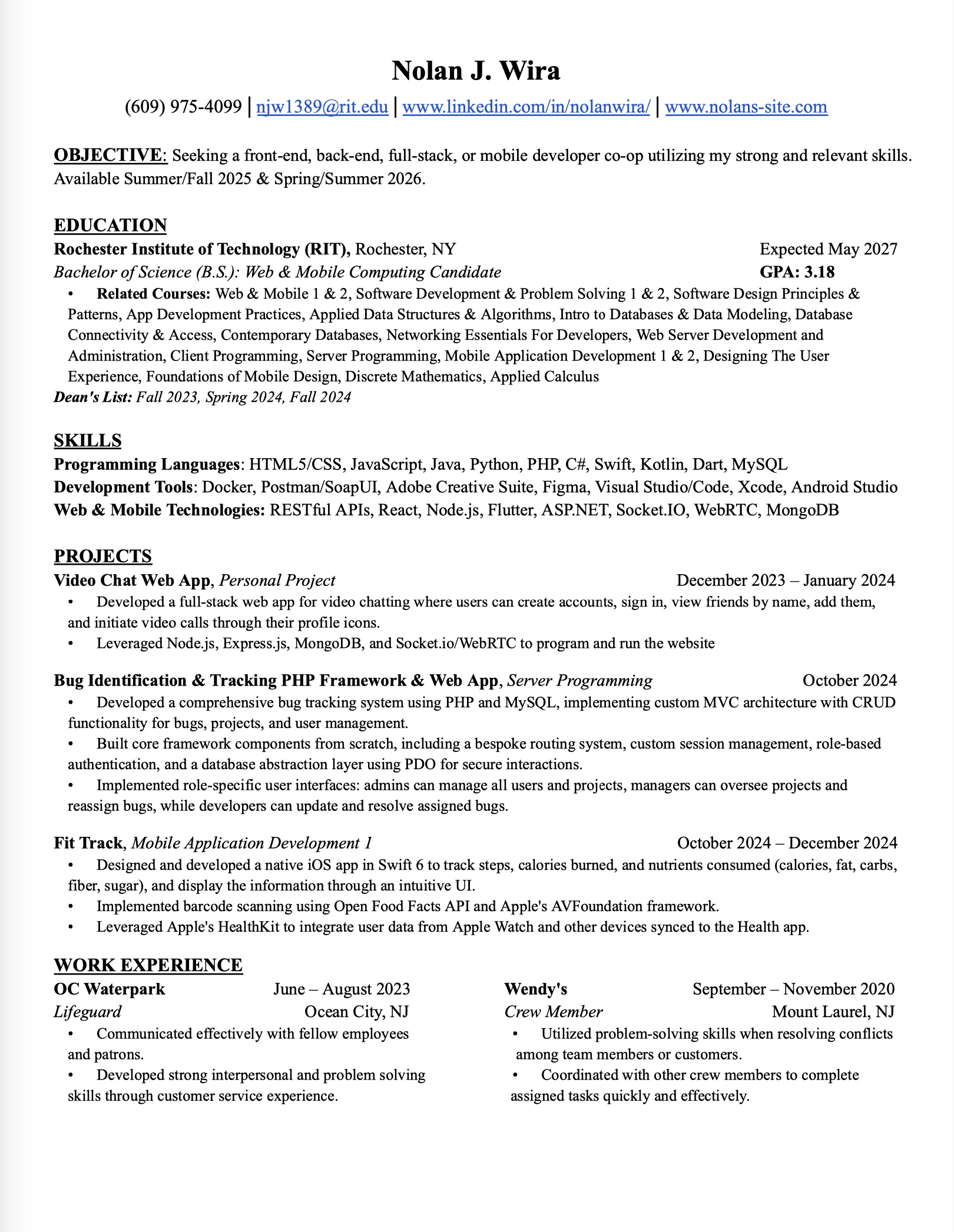 Resume Preview